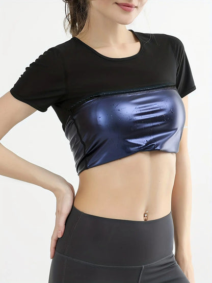 Tight Fit Sauna Sweat Workout Top